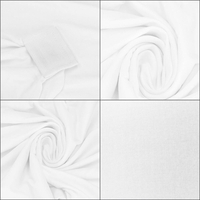 Set 4 huse pentru scaune de evenimente, marime universala, poliester si spandex, alb