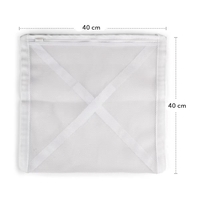 Sac pentru Spalare Incaltaminte, Flippy, Dimensiuni Mari, pentru Masina de Spalat, 40x40x1 cm, Alb