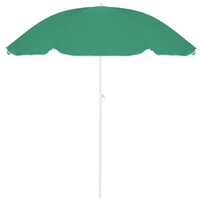 Umbrela de plaja pliabila cu inclinare reglabila, diametru 160 cm, verde