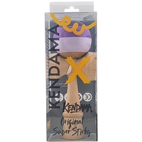 Kendama X Originala, Profesionala, Flippy, Super Sticky din Lemn, 18 cm, Purpuriu/Mov/Lila