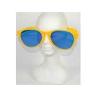 Ochelari Deghizare, Flippy, Marime Exagerata, din Plastic, 26 x 9 cm, Galben