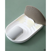 Suport Pliabil, Flippy, pentru Capace, Linguri, Multifunctional, Plasare pe Blatul de Bucatarie, 11.5 x 18 x 2.2 cm, Albastru inchis