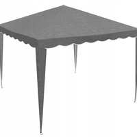 Cort pavilion de gradina pliabil automat pop-up, impermeabil, cu protectie UV, 300x300cm, gri