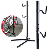 Suport service pentru biciclete cu inaltime reglabila, otel si cauciuc, 30 kg, negru