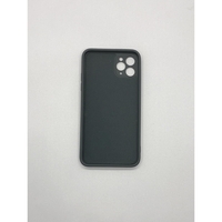 Husa protectie Vafy compatibila cu Apple iPhone 11 Pro Max Liquid Silicone Ring cu suport rotativ Negru