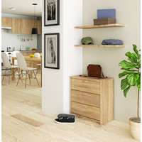 Dulap pantofi MINI cu 3 usi rabatabile, PAL laminat 16 mm, 60x31x62 cm, stejar sonoma