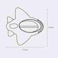 Termometru pentru Baie, Flippy, Plutitor, Rezistent la apa, Multifunctional, Model Avion, 11x10x4 cm, Rosu