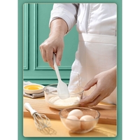 Set 3 Ustensile de Bucatarie, Flippy, din Silicon+Inox, Termorezistente, Antiaderente, 20 x 13 x 3 cm, Alb Ivory