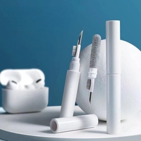 Kit de Curatare Casti 3in1, Flippy, Multifunctional, din ABS, 10.6 x 1.3 x 1.3 cm, Alb