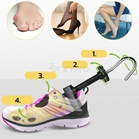 Set 2 Sanuri/Calapoade Reglabilile, Flippy, pentru Alungit si Largit Pantofi, Geanta si Incaltator Incluse, Universale, Unisex, din ABS Premium, Arc, Marime 30 - 36, Galben