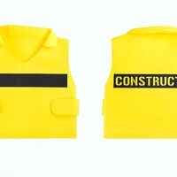 Set unelte pentru copii cu bormasina, fierastrau, casca luminata si vesta de constructor, 29x27x21 cm