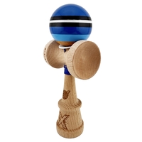 Kendama X Originala, Profesionala, Flippy, SATURN Blue Planet, Super Sticky cu Cupe Mari KING SIZE V3, Gaura in Baza, Rulment Metalic, din lemn 18 cm, Ata 62/65 cm, Albastru