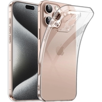 Husa de Protectie, Vafy, pentru Apple iPhone 16 Pro Max, TPU, Antisoc, Rezistenta la Impact, Protectie Camera, Transparenta