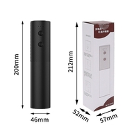 Tirbuson Electric, Flippy, Deschizator Sticle de Vin, Incarcare USB, 20 x 4.6 cm, Negru