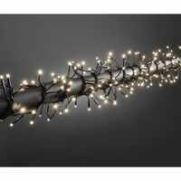 Instalatie Craciun Profesionala de Exterior IP65, 550 m, 5500 Led-uri Mari ,Liniara, Alb rece, Interconectabila, Prelungitor 6.5 m inclus, Fir Negru, Vafy