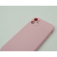 Husa protectie Vafy compatibila cu Apple iPhone 12 Mini Liquid Silicone Case Roz