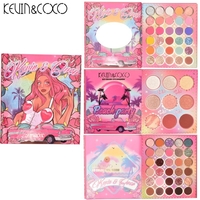 Paleta farduri Kevin&Coco, 69 nuante, blush, iluminator, conturing, deschidere tip carte, 18.6 x 16.5 cm, 97 g, multicolor, model 2