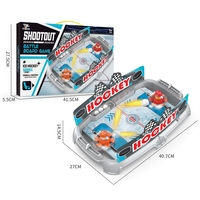Joc de Masa Interactiv Ice Hockey pentru Copii, Flippy, 4 Mingi, Tabela Scor, 40.7x27x14.5 cm, Gri