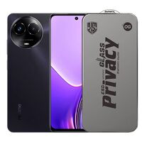 Folie de Protectie pentru Realme 11x, Vafy, Sticla Securizata ESD Antistatica, Super-X Privacy OG, Margini Negre, 0.30 mm, Transparent Inchis
