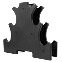 Set gantere din fonta cu invelis neopren, 12 kg cu suport, capete hexagonale, 2x1 kg 2x2 kg 2x3 kg, multicolor