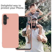 Husa de Protectie Matte TPU, Vafy, pentru Samsung Galaxy S23 FE 5G, Protectie Camera, Antisoc, Antizgariere, Antialunecare, Acoperire Completa, Roz