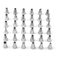 Set 63 Piese Ustensile pentru Ornare Prajituri, Flippy, din Plastic si Otel Inoxidabil, Forme Briose, Multicolor