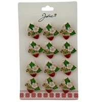 Set 12 Brose Martisor Primavara, Jolie, Model Capsuna Inflorita