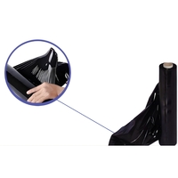 Set 6 Role Folie Stretch Neagra pentru Uz Manual, 1.5kg/Rola, Tub 300 g, Silentioasa si Rezistenta