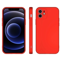 Husa pentru Samsung Galaxy S22 Ultra, Vafy, Liquid Silicone, cu Microfibra pe interior, Protectie Antisoc, Rosu
