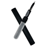 Kit de Curatare Casti 3in1, Flippy, Multifunctional, din ABS, 10.6 x 1.3 x 1.3 cm, Negru