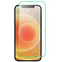 Folie Sticla Securizata Flippy, Luminous, compatibila cu Apple iPhone 12, Margine fosforescenta verde