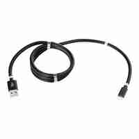 Cablu de incarcare rapida, Flippy, USB, compatibil Iphone, cu absorbtie magnetica, 1 m, negru