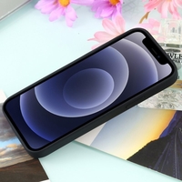 Husa MagSafe liquid large hole magnetic shell pentru Apple iPhone 13 Pro, Full Cover, Liquid Silicone, Magnetica, Incarcare Wireless, Vafy, Negru