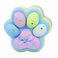 Jucarie Antistres Squishy, Flippy, cu Revenire Lenta, Squeeze Toys, Model Cat Paw, 12.5x10.5 cm, 220g, +3 Ani, din TPR, Model 4, Multicolor
