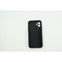 Husa protectie cu suport card compatibila cu Samsung A72 Negru