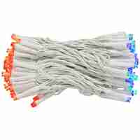 Instalatie lumini de exterior pentru gradina, 10.5 metri, 100 LED-uri, cu baterii, multicolor