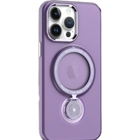 Husa de protectie Vafy, cu incarcare Wireless, Tehnologie Magsafe, TPU, Inel magnetic rotativ cu functie de suport, pentru Samsung Galaxy S23 Ultra , Mov