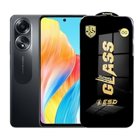 Folie de Protectie pentru Oppo A58, Vafy, Sticla Securizata ESD, Margini Negre, Rezistenta la Zgirieturi, Antistatica, 0.35 mm, Transparenta