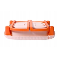 Cada Pliabila pentru Baie, Flippy, din PP+TPE, pentru Copii 0-6 Ani, cu Picioare, Suport de Sezut, Scurgere Etans, 80 x 52 x 42 cm, Portocaliu