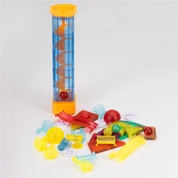 Set de constructie din piese magnetice educative pentru copii 134 de piese, multicolor