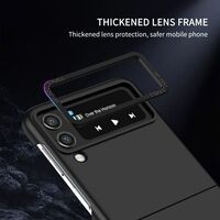 Husa de Protectie, Vafy, pentru Samsung Galaxy Z Flip 5, din PC, cu Pliere Tridimensionala, Multifunctionala, Neagra