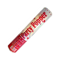 Tub de Confetti, Flippy, Party Popper, 20x5 cm, Confetii Inimioare din Aluminiu, Multicolor