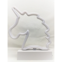 Decoratiune Luminoasa cu Baterii Unicorn 25 cm Alb Rece