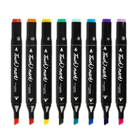 Set 60 Markere, Flippy, cu Alcool, Touch Room, Geanta Inclusa, 2 Varfuri, Multicolor