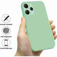 Husa de Protectie Matte TPU, Vafy, pentru Xiaomi Redmi 12, Protectie Camera, Antisoc, Antizgariere, Antialunecare, Acoperire Completa, Verde