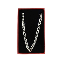 Lantisor Unisex din Argint 925, Jolie Silver, Model Lantisor din Zale cu Lacat, 12.22 g, 55 cm, Argintiu