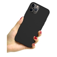 Husa protectie Vafy compatibila cu Samsung A03s Matte Tpu Negru Mat