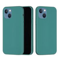 Husa protectie Vafy compatibila cu Apple iPhone 13 Mini Liquid Silicone Verde