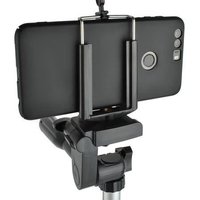 Set stativ foto trepied universal din aluminiu cu telecomanda bluetooth, 34–103 cm
