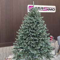 Brad artificial Christmas Deluxe by Sersimo, Alaska Select verde argintiu, integral 3D, 180 cm